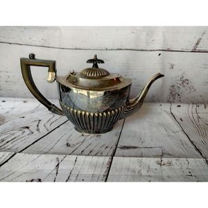 Vintage Gorgeous Sheffield Silver Plate Coffee Pot Teapot EPNS England Art Deco